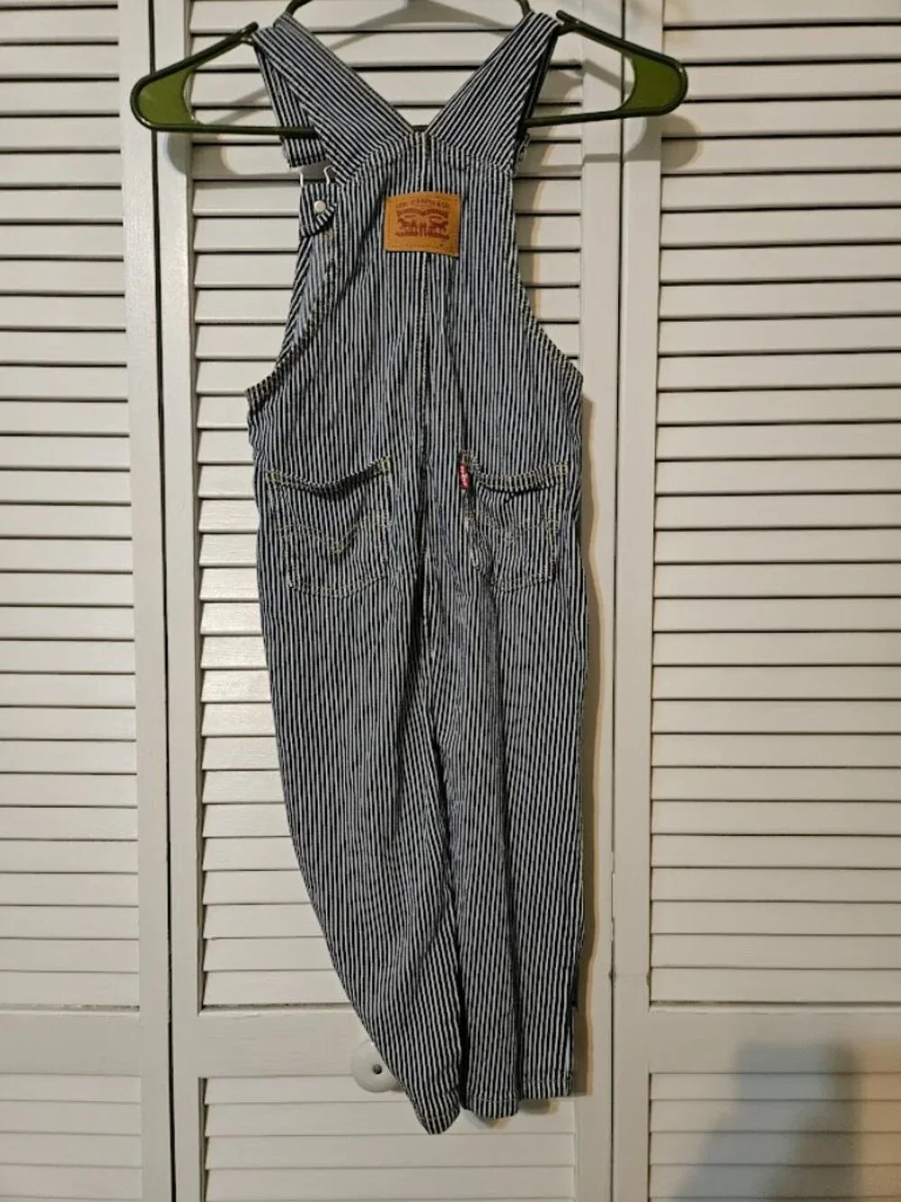 OshKosh B’Gosh Engineer Striped Denim Bib Overalls 4T